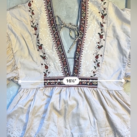 NWT Agua Bendita Alex Kezia Mini Dress Womens Size Large Floral Beachy Defect - Picture 13 of 16